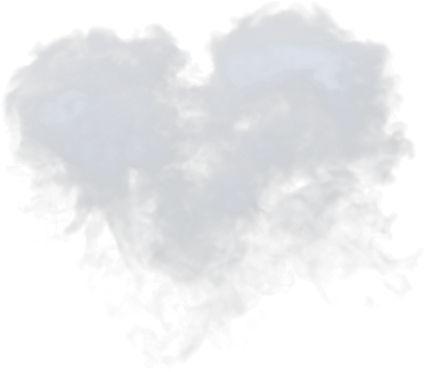 A white puffy cloud on a transparent background.